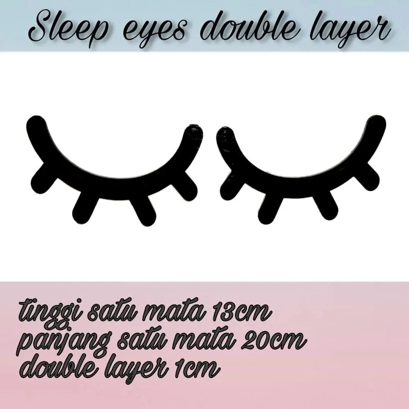 Sleep Eyes Kayu Double Layer